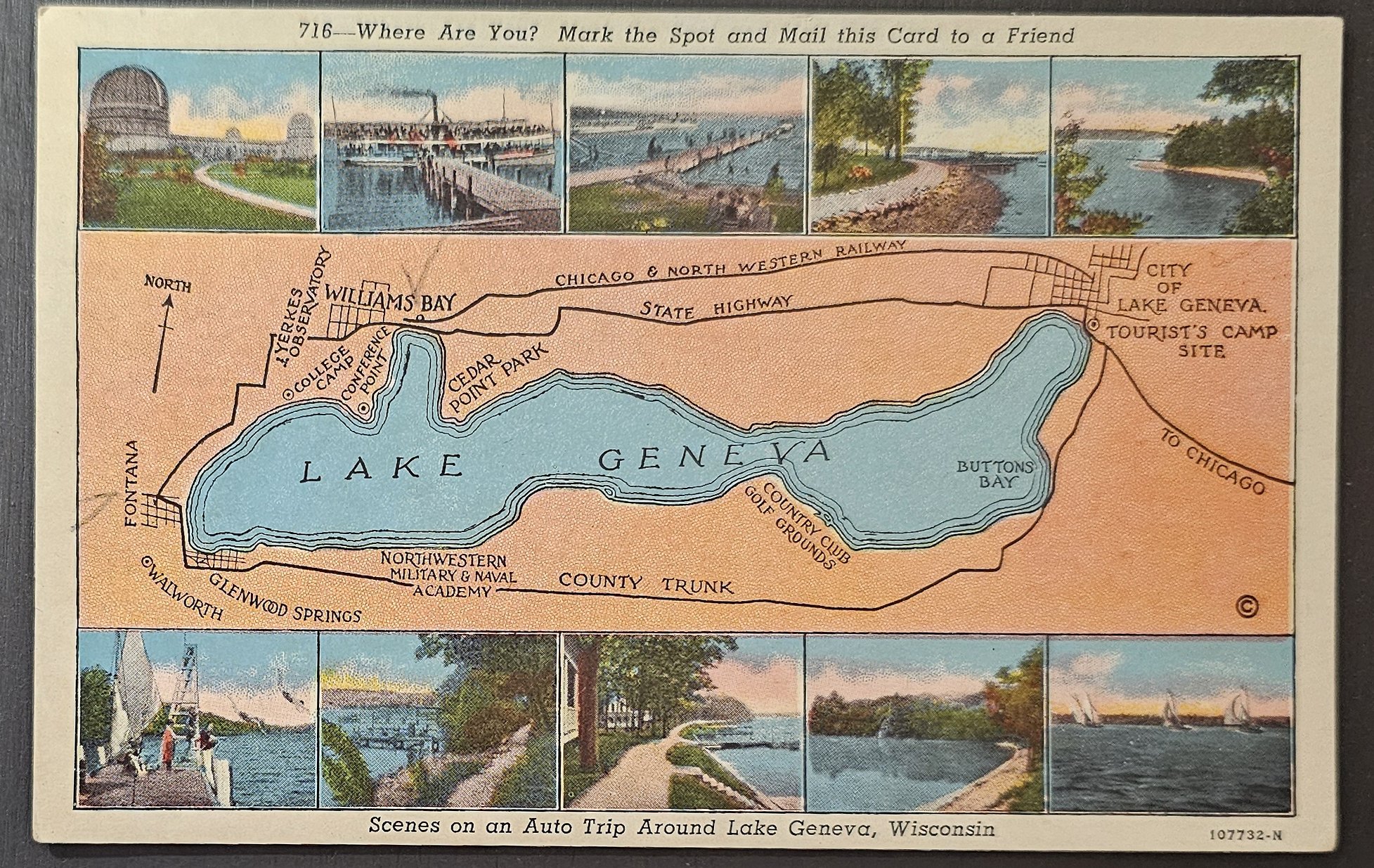 (image for) postcard USA - WI - Wisconsin #0026